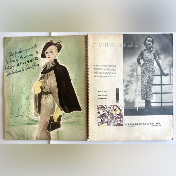 Dessie Barr 1933 Fashions Art Vol 1 No 4, Spiral Bound, Extremely RARE - Picture 8 of 16